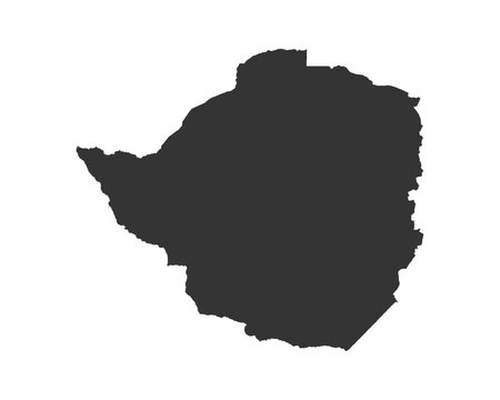 Zimbabwe map vector
