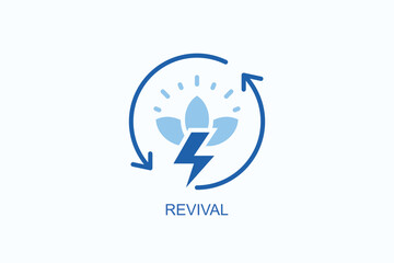 Revival Icon Or Logo Isolated Vector Illustration