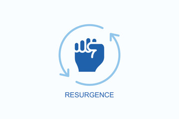 Resurgence Icon Or Logo Isolated Vector Illustration