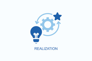 Realization Icon Or Logo Isolated Vector Illustration