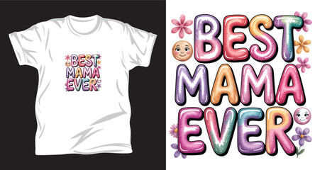 Family graphic vector T shirt design print.