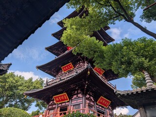 chinese temple building