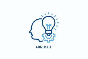 Mindset Icon Or Logo Isolated Vector Illustration