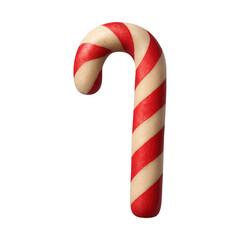 Fototapeta premium PNG Festive red striped candy cane