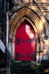 gothic church door