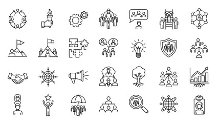 Education Tools, Innovation Concepts, Learning, Creativity, Growth & Research Line Icons for Academic UI/UX Designs