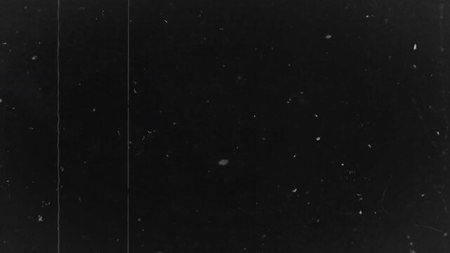 Vintage paper texture with crease, stain, grain, dust particles. Aged old page overlay effect background loop animation.