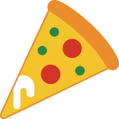 vector illustration of a pizza