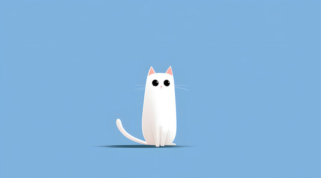 illustration of a cute cat - Powered by Adobe