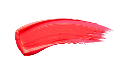 pink paint stroke brush swish on white