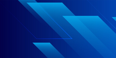 Blue Geometric Tech Background. Modern Trendy design in Vector Illustration