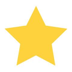 Fototapeta premium Yellow star icon symbol for rating favorite or rank