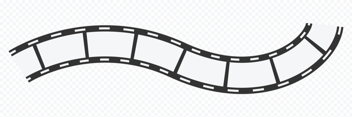 movies film background with flim roll. 2d flim-roll. Film strip set vector image. film strip background film strip icon isolated on transparent background.tape photo film-strip frame, Video Films icon