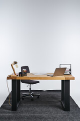 A modern office workspace 