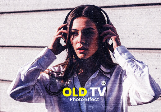 Old TV Photo Effect