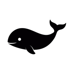 Cute cartoon shark vector illustration swimming in the blue ocean water with marine life animals and fish