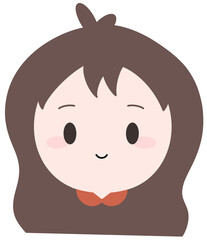 사람여자아이얼굴(기본표정)