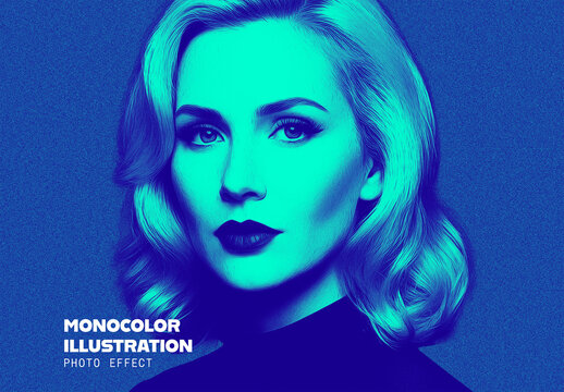 Monocolor Illustration Photo Effect