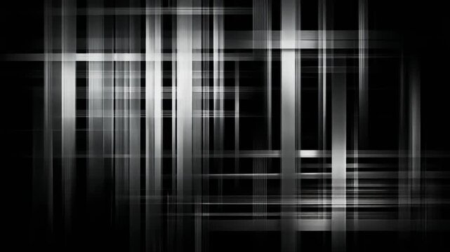 Dynamic black and white abstract pattern with lines and shapes for modern design projects