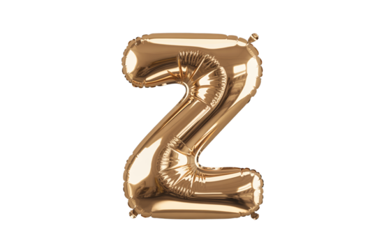 Golden Number 2 Balloon digit