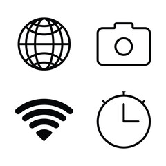Fototapeta premium Vector Universal Digital Icons Collection