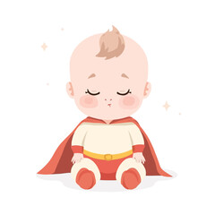 cute baby superhero design very cool
