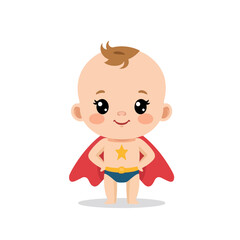 cute baby superhero design very cool