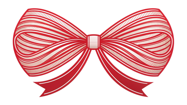 Baw Red color line art vector on transparent background