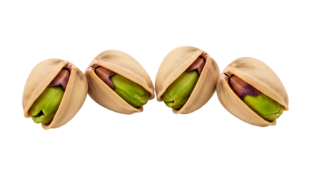 pistachios nuts isolated on transparent background