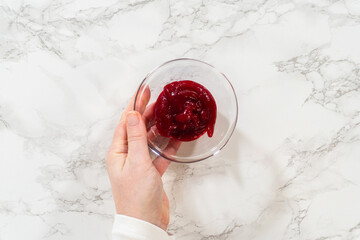 Lemon Spritz Cookie Sandwich with Cranberry Buttercream
