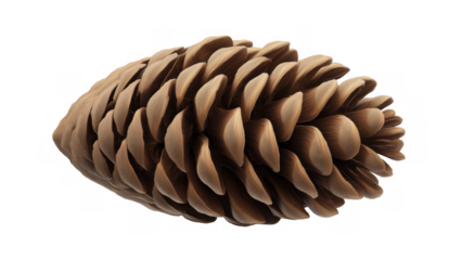 Brown pine cone perfect for holiday decor, created AI, PNG