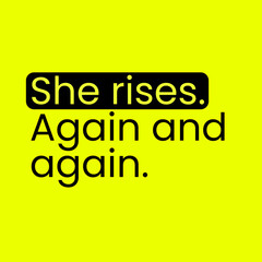 Motivational Quote Poster.  Feminine Empowerment Typography Art.