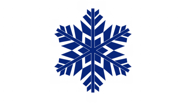 Blue snowflake cutout for festive decor, created AI, PNG