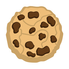 Chocolate Chip Cookie Illustration