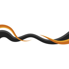 Modern Business Wavy Lines Border