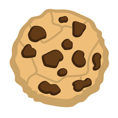 Chocolate Chip Cookie Illustration
