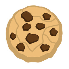 Chocolate Chip Cookie Illustration