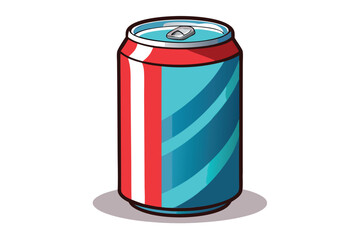 soda can on white background