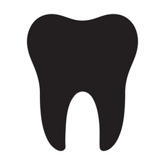 Tooth shape symbol vector icon