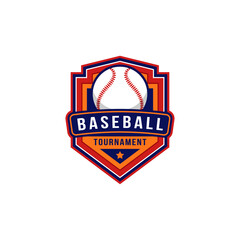 baseball badge logo design