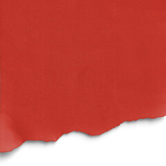 Torn Red Paper Edge With Shadow