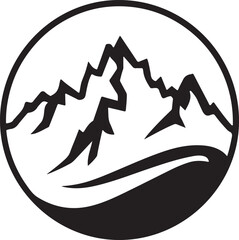 Mountain adventure logo vector image