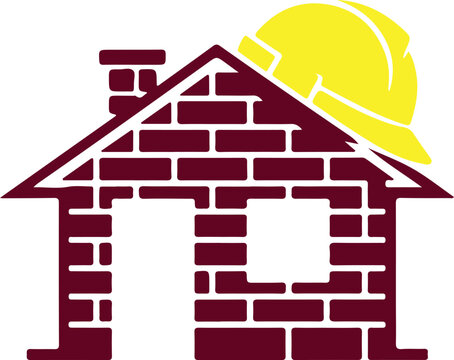 Professional construction company logo vector image