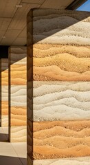 Textured Rammed Earth Walls in Modern Sustainable Architecture