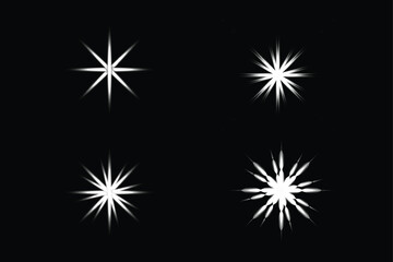 White starburst light flare