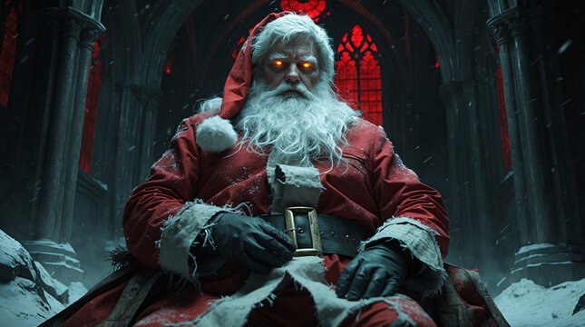scary evil Santa Claus