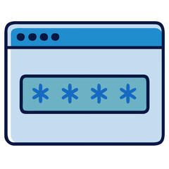 Password Field Icon — Modern Minimalist Vector