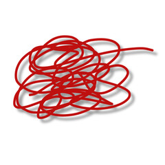 Abstract Hand-Drawn Scribble Shadow Pen Lines Set for Modern Minimalist Graphic Design