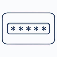 Password Field Icon — Modern Minimalist Vector