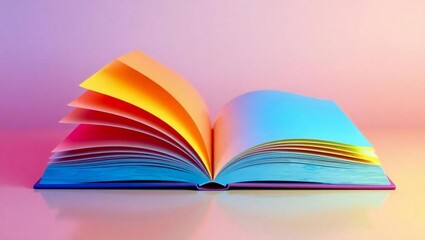 open book isolated on white background